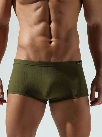 Men’s Cotton Boxer Briefs 3-Pack – Solid Color, Minimalist Style - 4inme