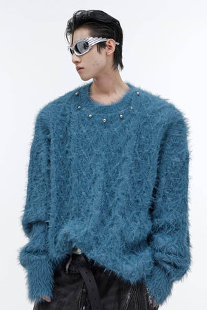 Oversized Solid Color Sweater – Cozy & Relaxed Knit Top - 4inme