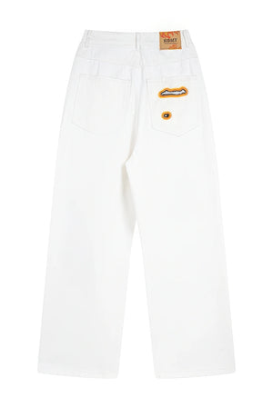 Flame Burnout Distressed Denim Jeans – Bold, Street Style Design - 4inme