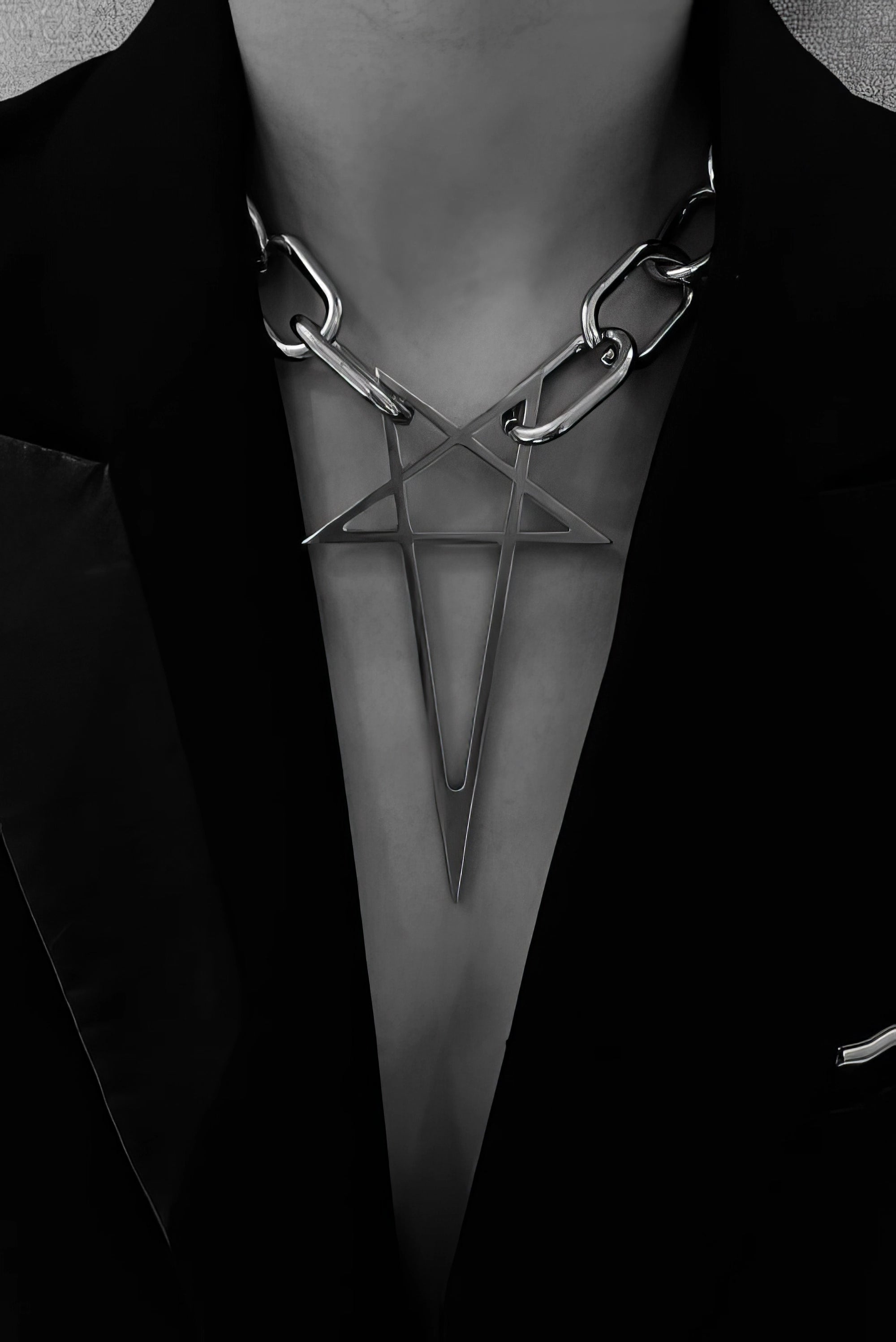 Metalen straatstijl kettingset