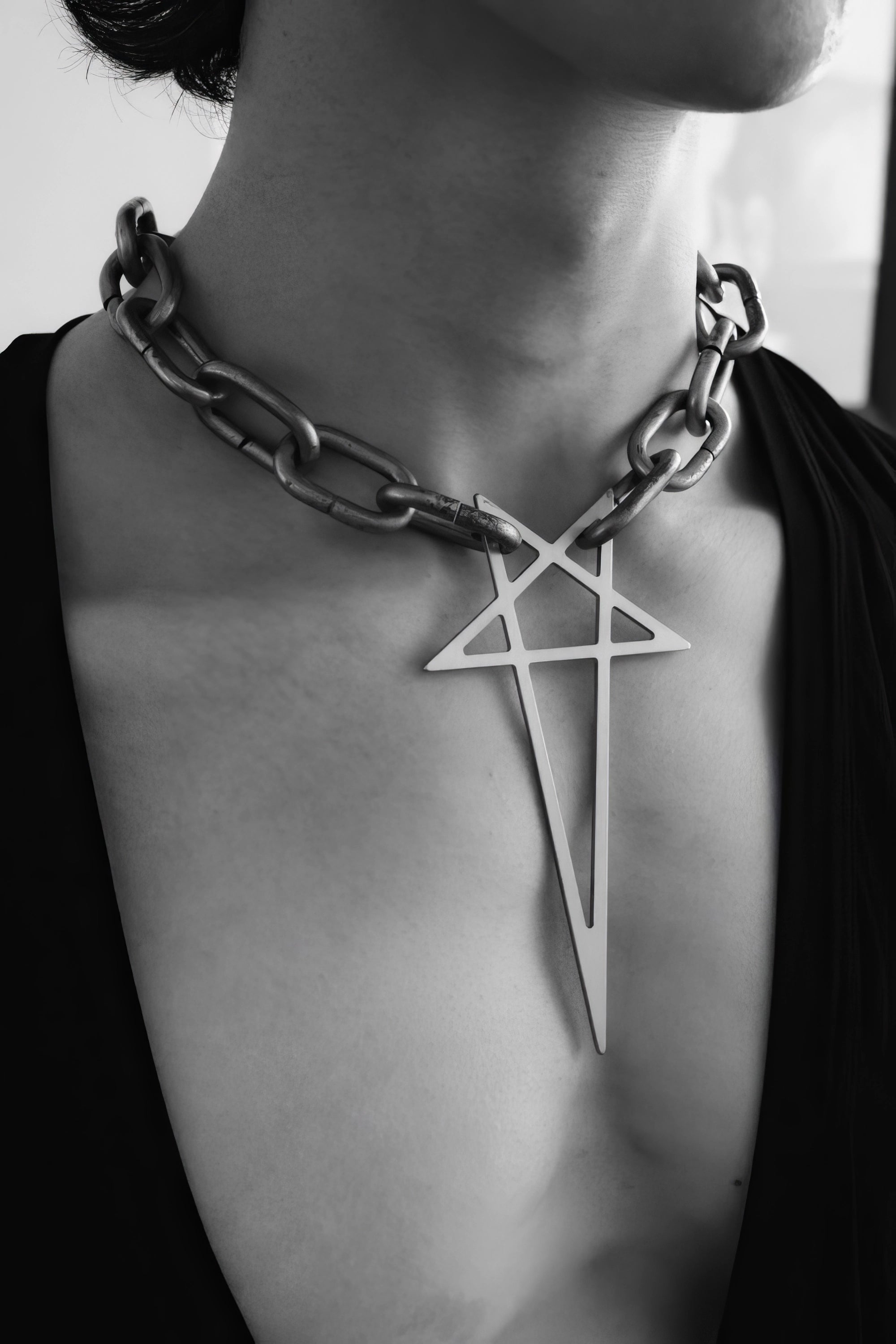 Metalen straatstijl kettingset