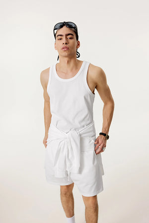 Summer Tank Top – Minimalist, Loose-Fit Workout Vest - 4inme