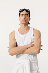 Summer Tank Top – Minimalist, Loose-Fit Workout Vest - 4inme