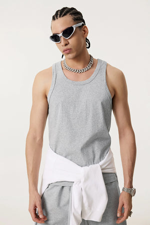 Summer Tank Top – Minimalist, Loose-Fit Workout Vest - 4inme