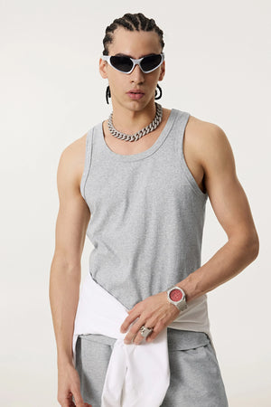 Summer Tank Top – Minimalist, Loose-Fit Workout Vest - 4inme