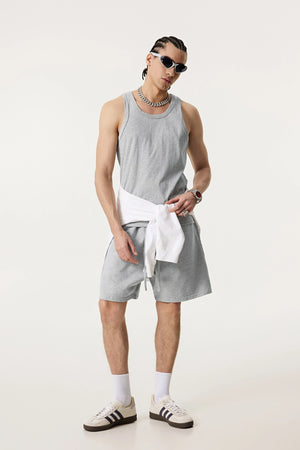 Summer Tank Top – Minimalist, Loose-Fit Workout Vest - 4inme