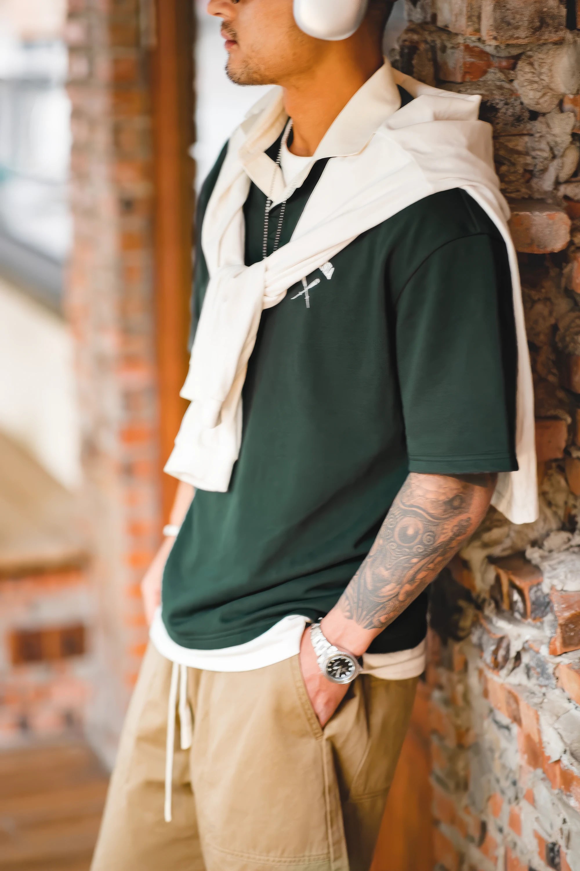 Chemise Polo Style Baseball Rétro – Coupe ample à manches courtes