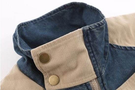 Vintage Embroidered Thickened Denim Jacket - 4inme