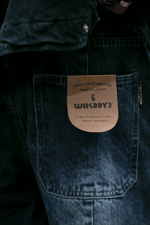 Vintage Washed 15oz Denim Cargo Pants – Loose Fit - 4inme