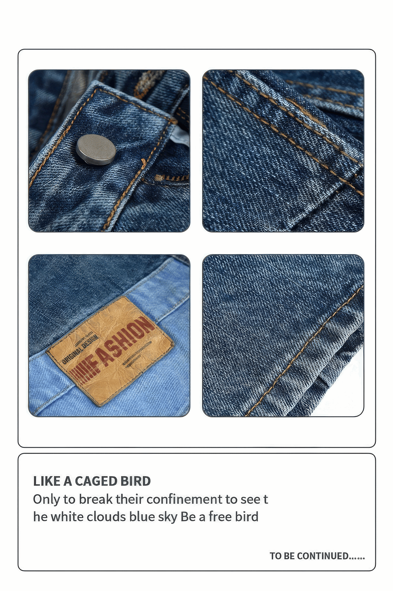 Vintage Washed 15oz Denim Cargo Pants – Loose Fit - 4inme