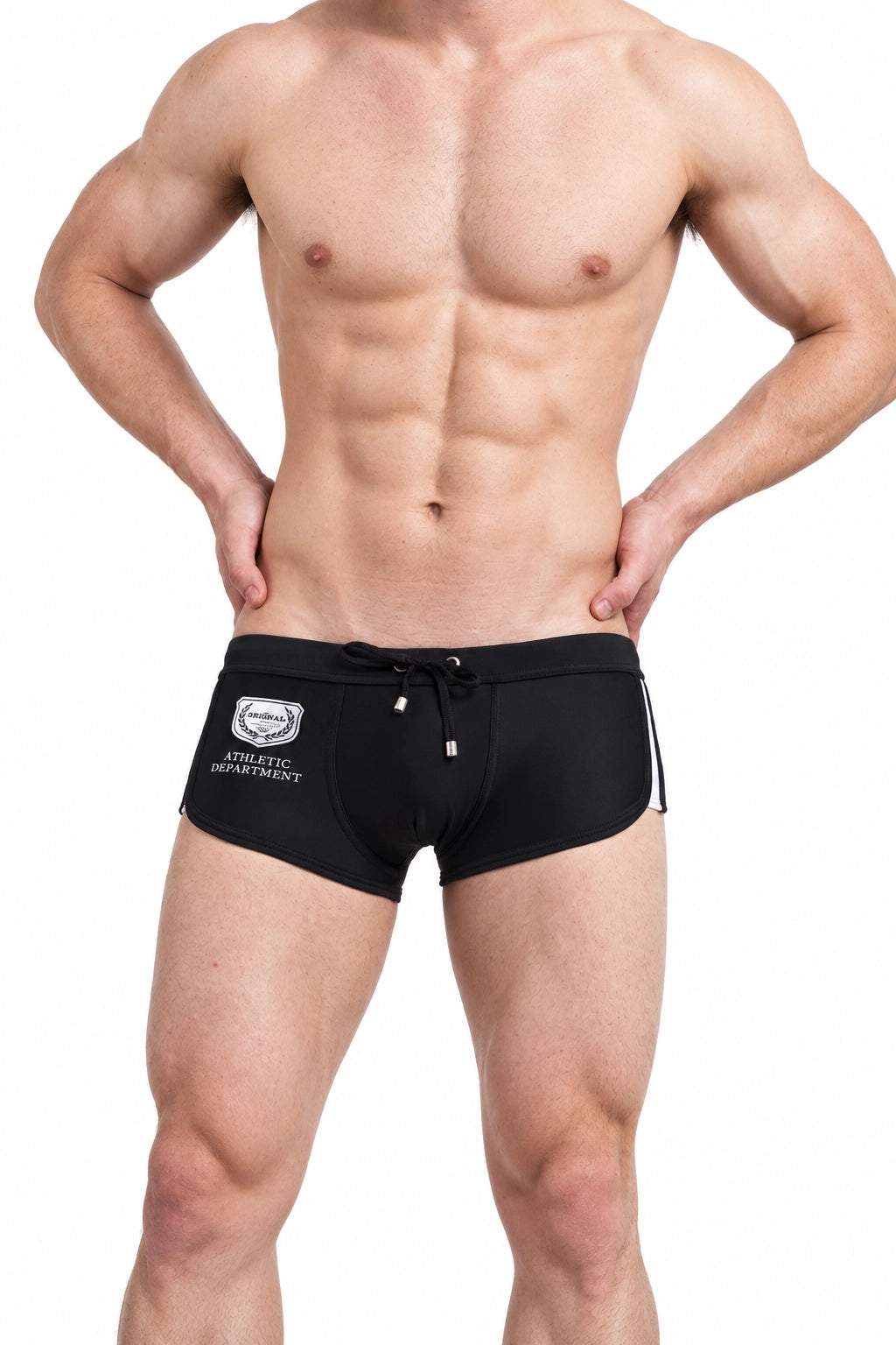 Men's Swim Trunks with Secure Tie – Beach & Pool Boxer Swimwear