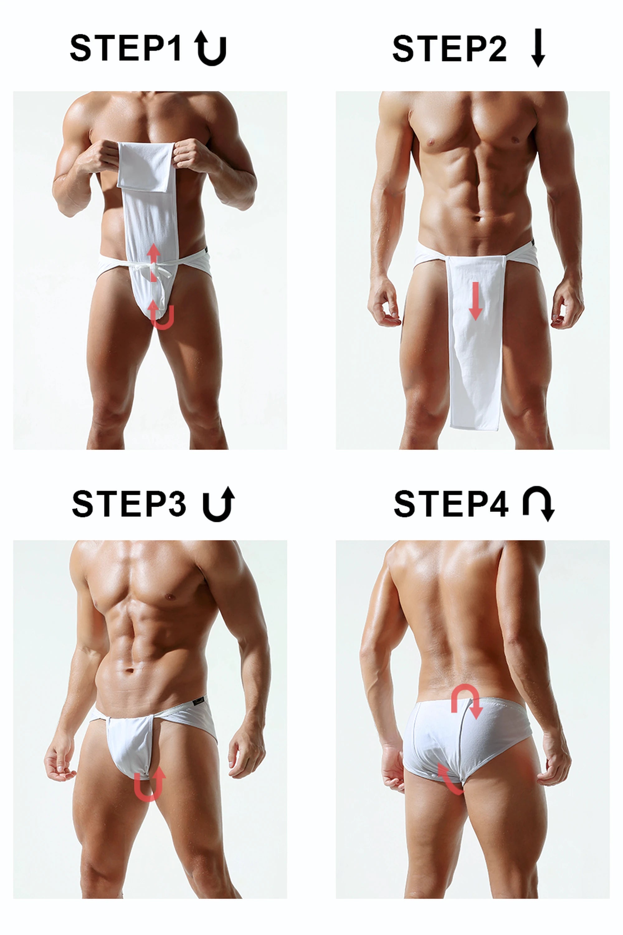 Men’s Sexy Japanese Sumo Briefs – Triangle Design - 4inme