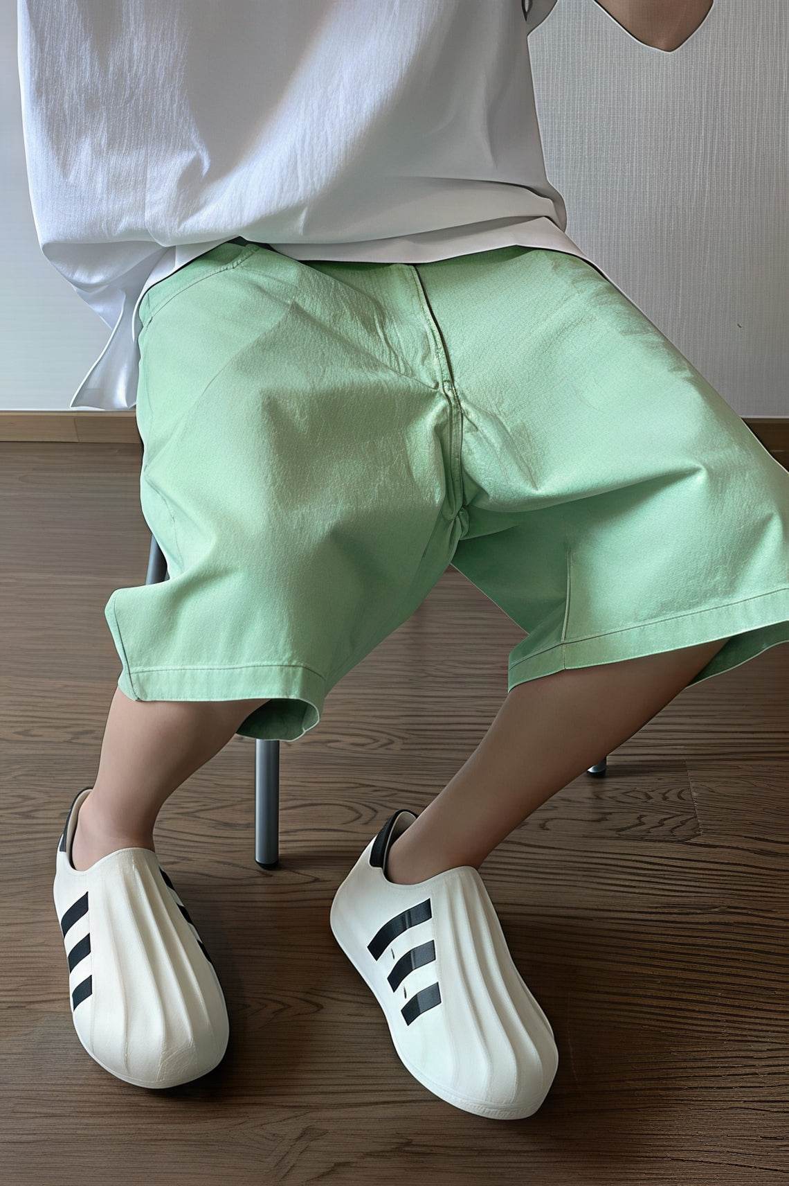 Men's Washed Canvas Shorts - Summer Solid Pastel Colors - 4inme