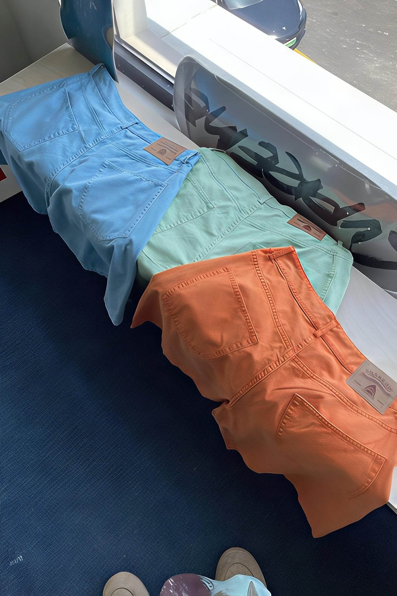 Men's Washed Canvas Shorts - Summer Solid Pastel Colors - 4inme