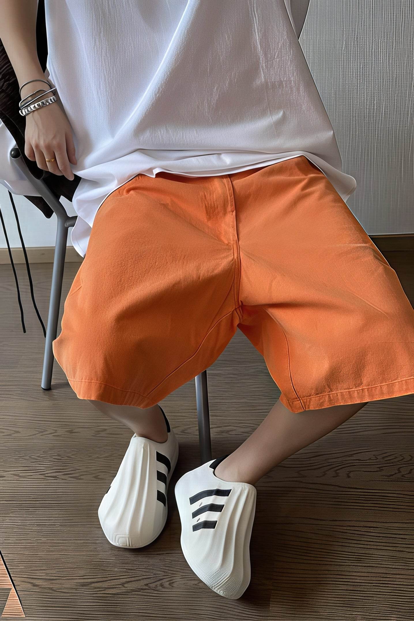 Men's Washed Canvas Shorts - Summer Solid Pastel Colors - 4inme